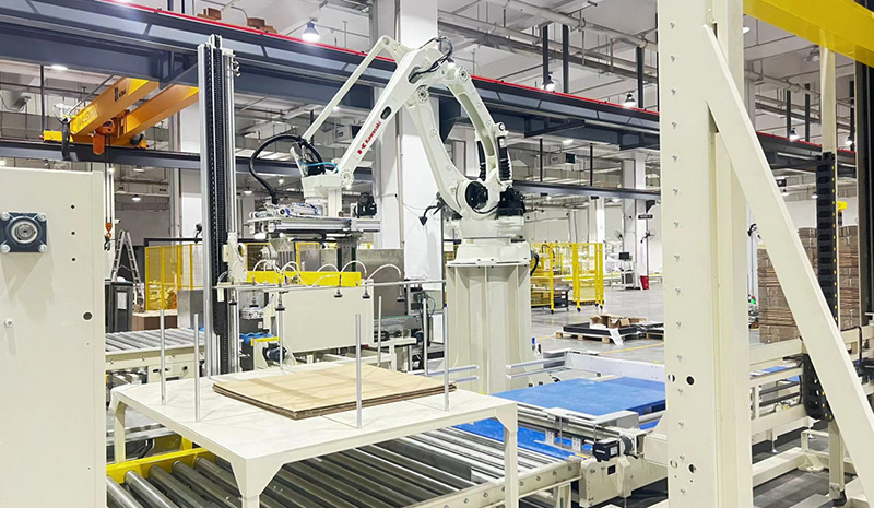 Corrugate Computer Corrugated palletizing project - Bremetz (Shandong) Machinery Co., Ltd.